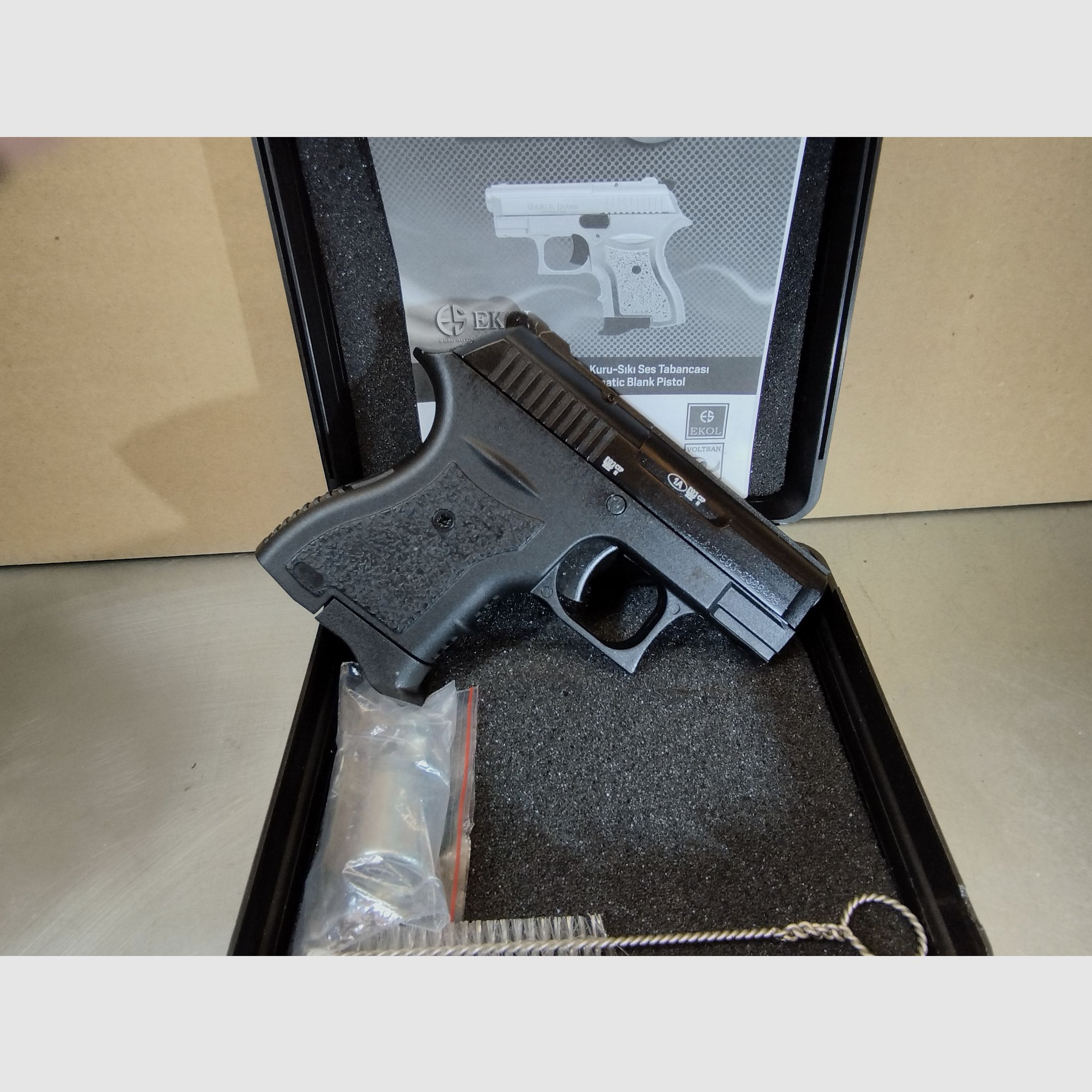 Ekol Botan blank firing pistol 9mm P.A.K blued !!New weapon!!