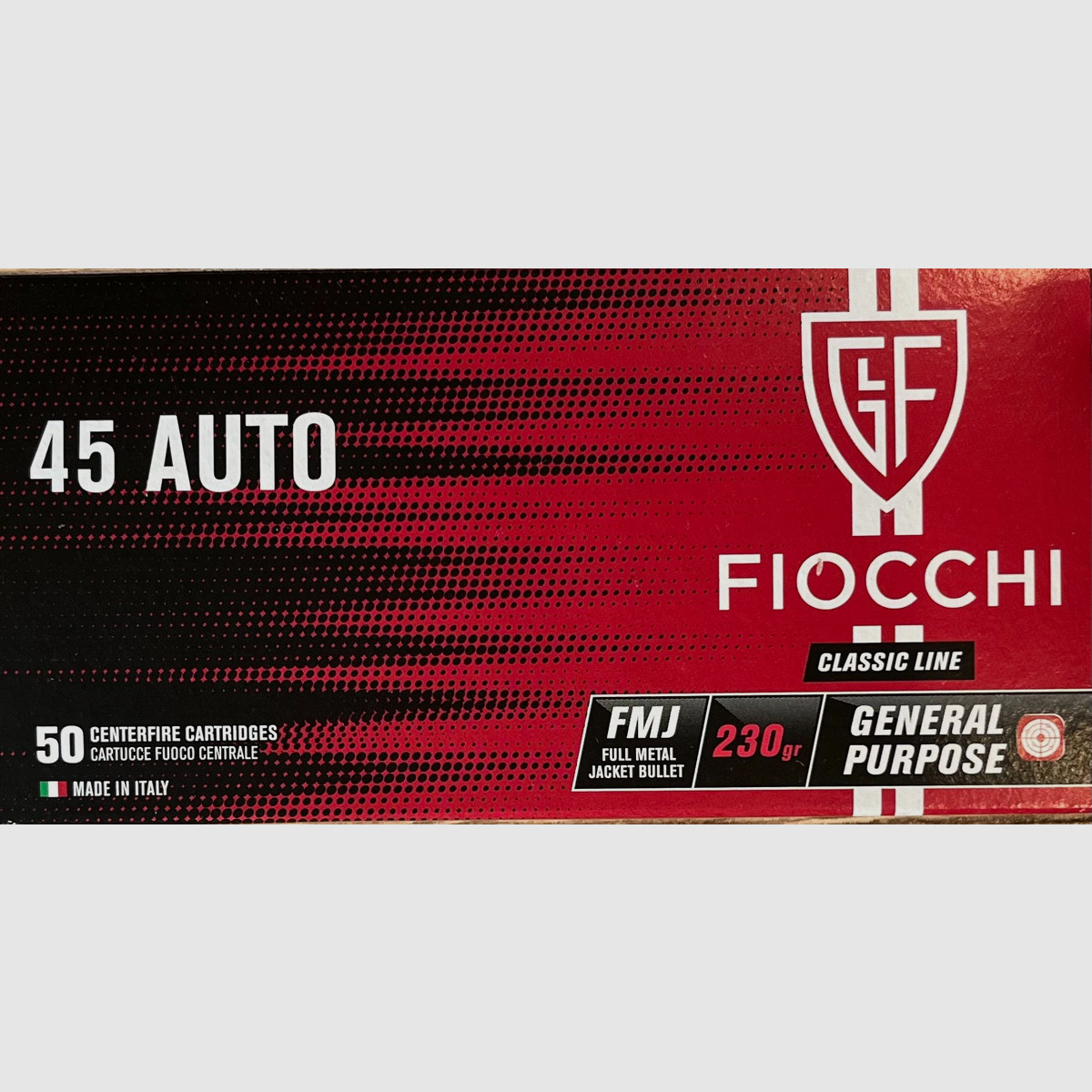 Fiocchi .45ACP FMJ 230grs - 50 disparos