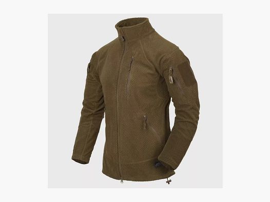 Alpha Tactical Grid Fleece jacket in coyote