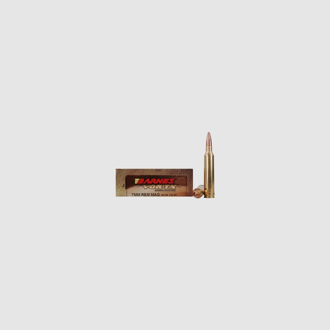Barnes VOR-TX 7mm Rem. Mag. 160GR TSX Boat Tail 20 cartuchos