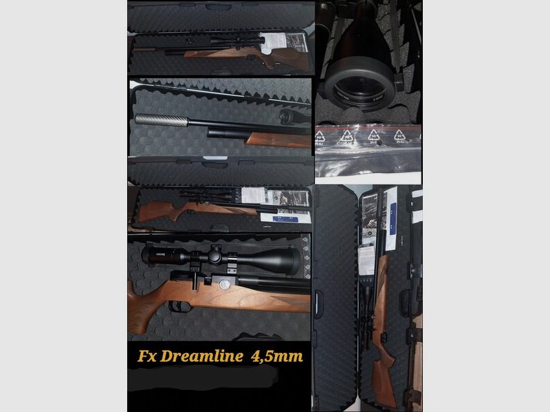 FX Dreamline Pressluftgewehr mit Walnußschaft 4,5mm