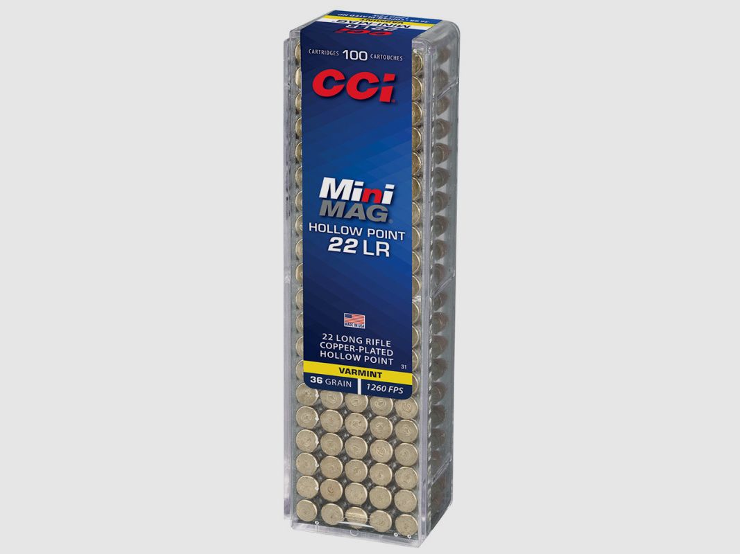 Munizioni 22LR CCI MINI MAG HP 36 GRAINS x100 31