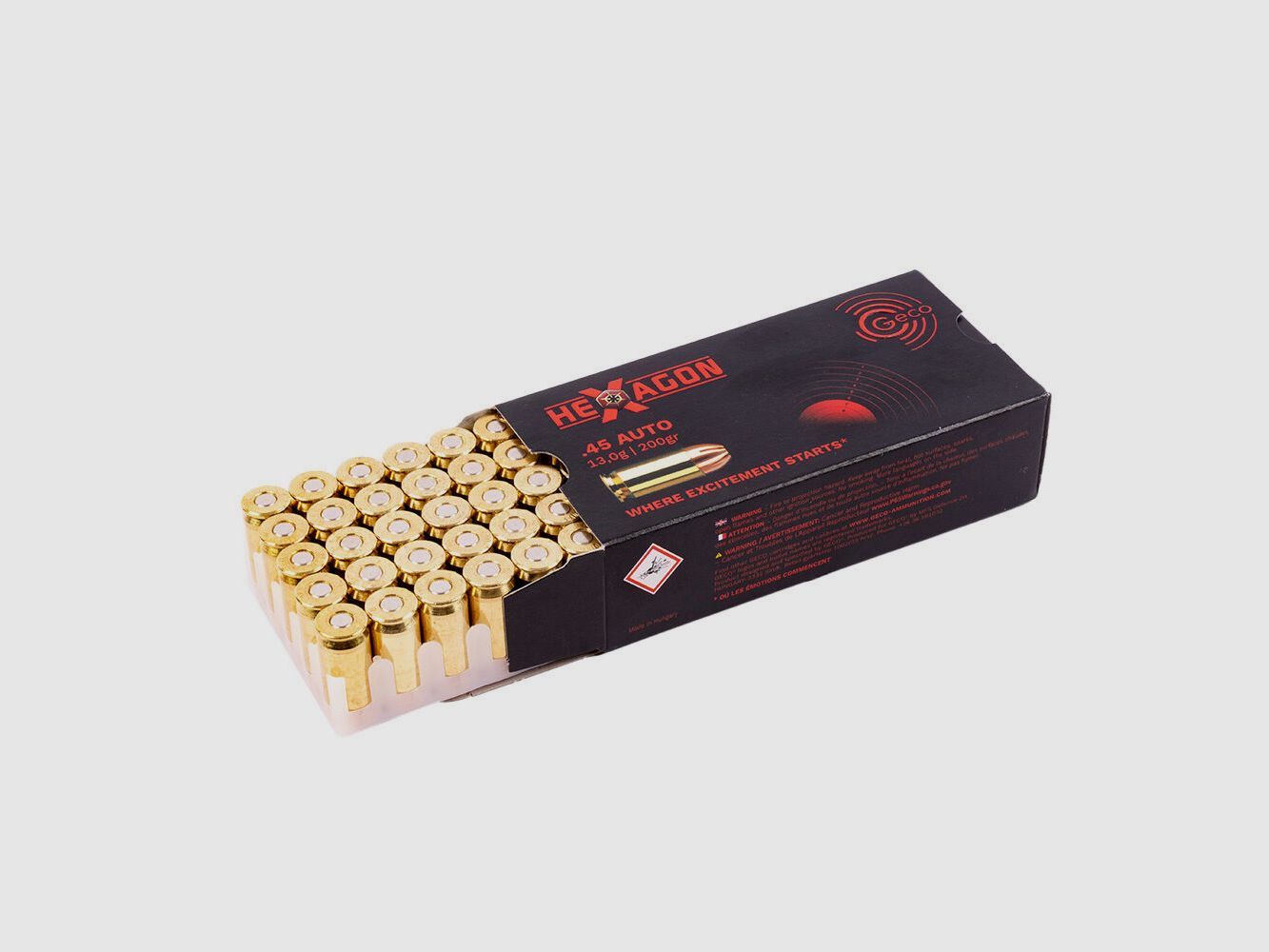 Geco Hexagon 200grs 50St .45ACP
