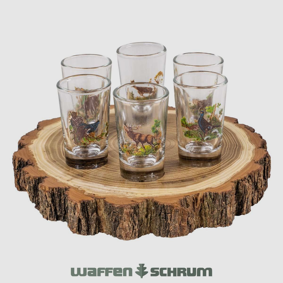 Fritzmann Schnapsservice 7-piece hunting