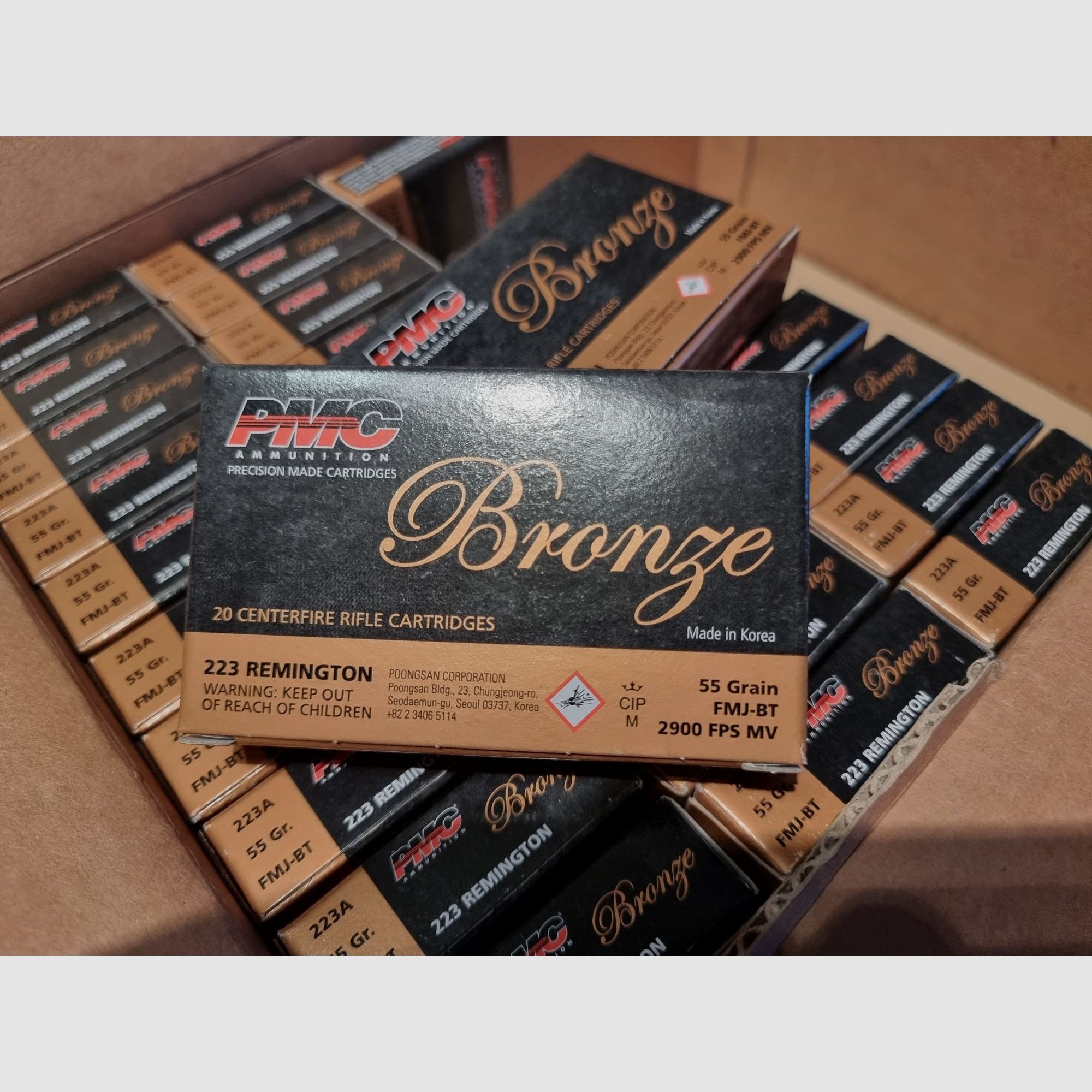 Munizioni .223 Remington 55gr FMJ - vari produttori - S&B Magtech IMI PMC PPU Lapua GGG Norma ecc.