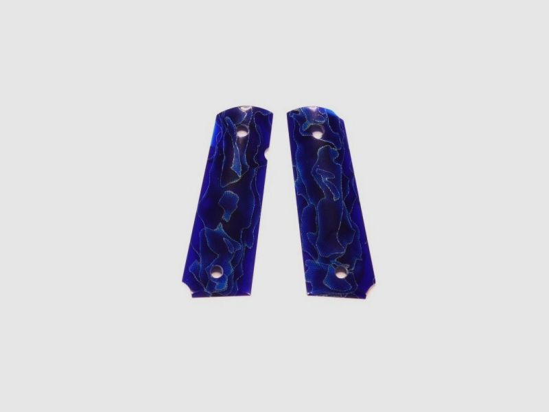 Grip Custom Alume blu Colt 1911