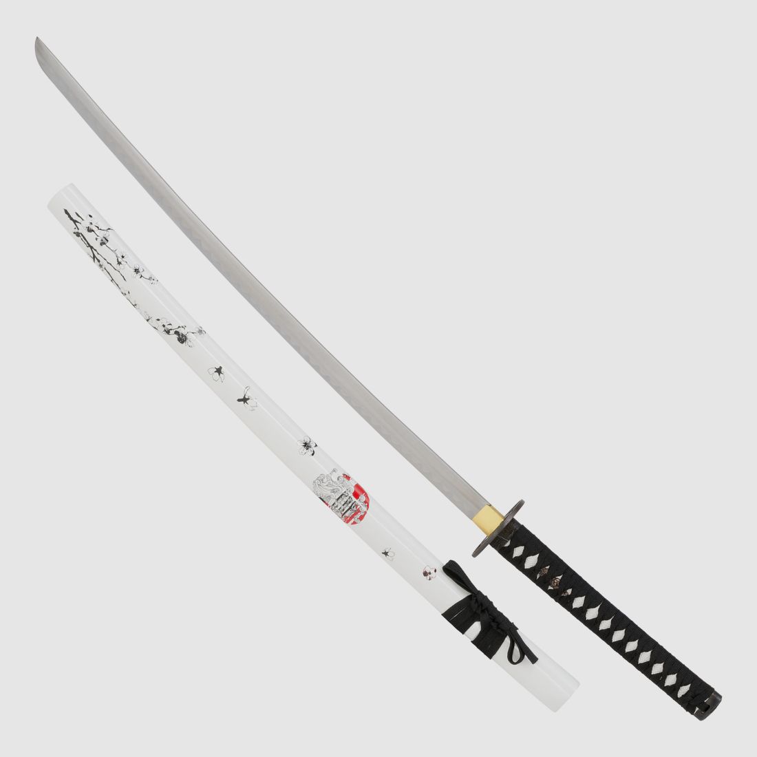 Samuraischwert White Flower Schwert mit weier Scheide