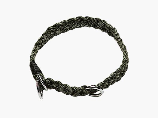 GREEN CHOKE COLLAR 40 CM BRAIDED WITH LIMITATION