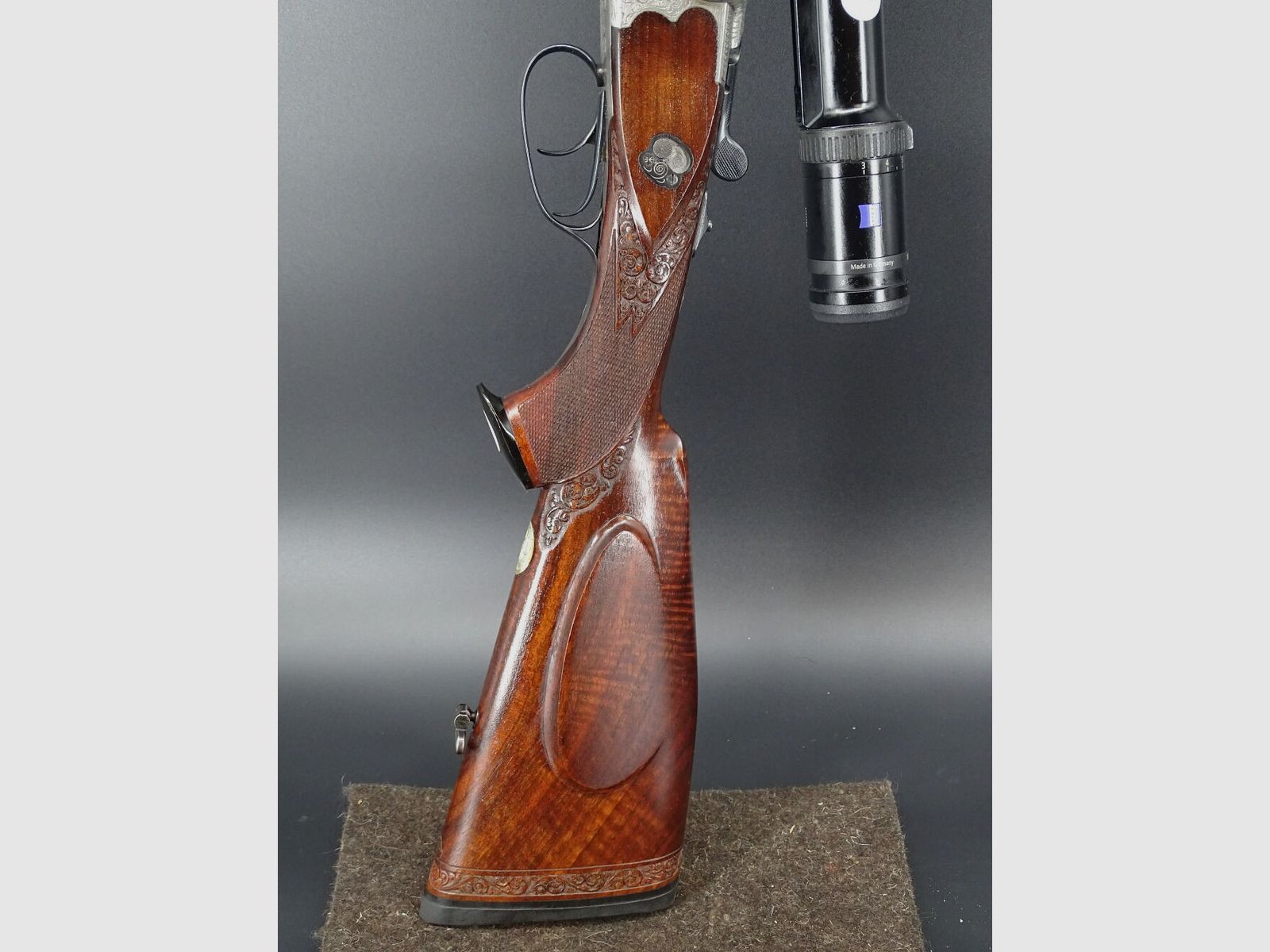 Bock / Doppelbüchsdrilling Sauer & Sohn 7x57R 8x57IRS 5,6x52R 2x Zeiss HT Sammlungsauflösung