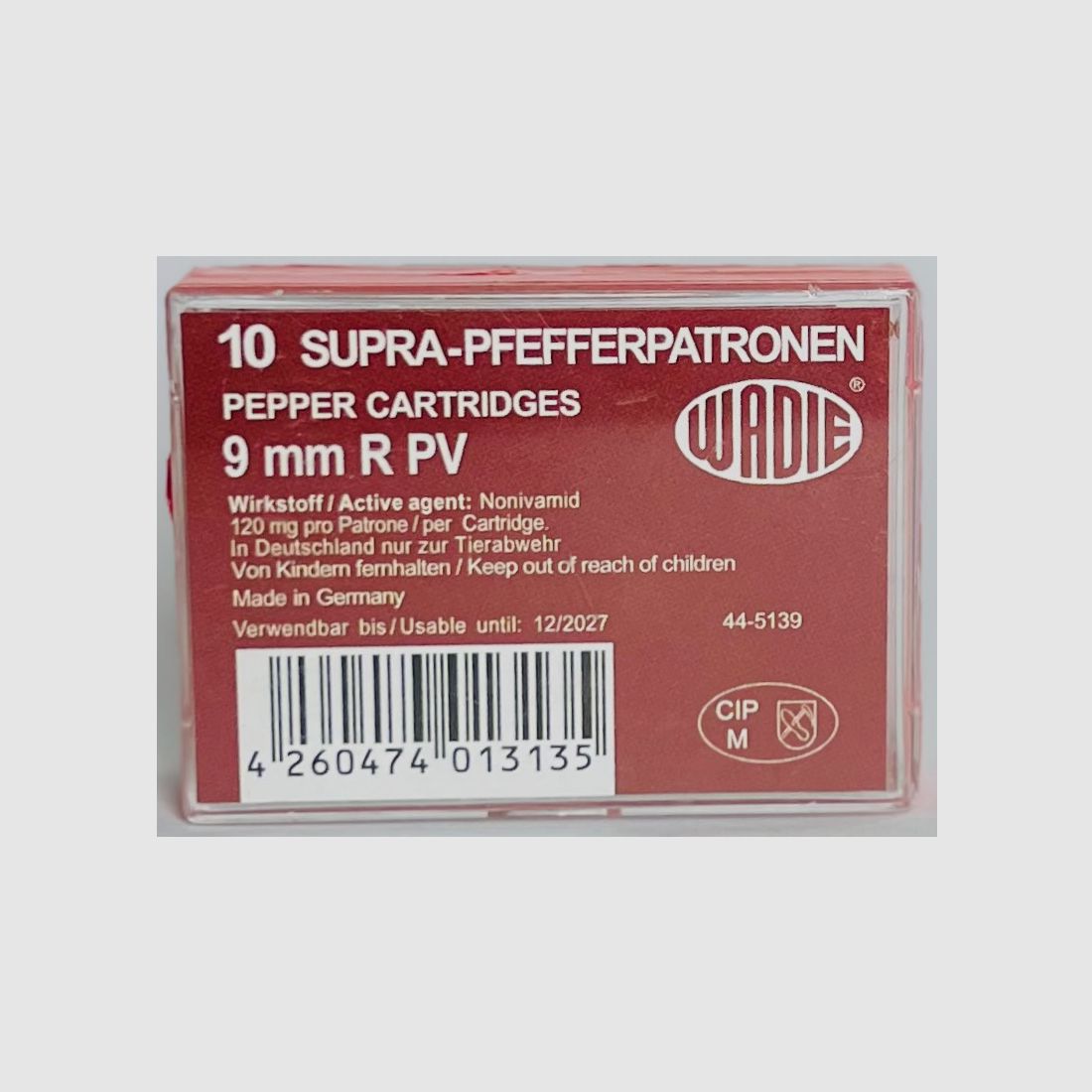 Pfefferpatronen 9 mm R.K. für Revolver 10St.
