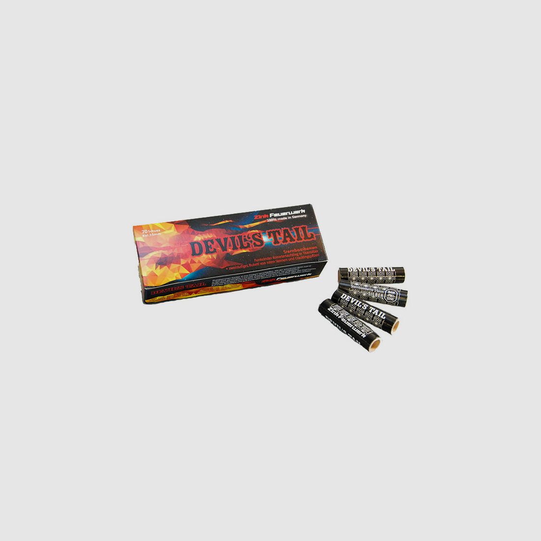 Zink 15mm Sternbombetten Devil´s Tail 20 Schuss