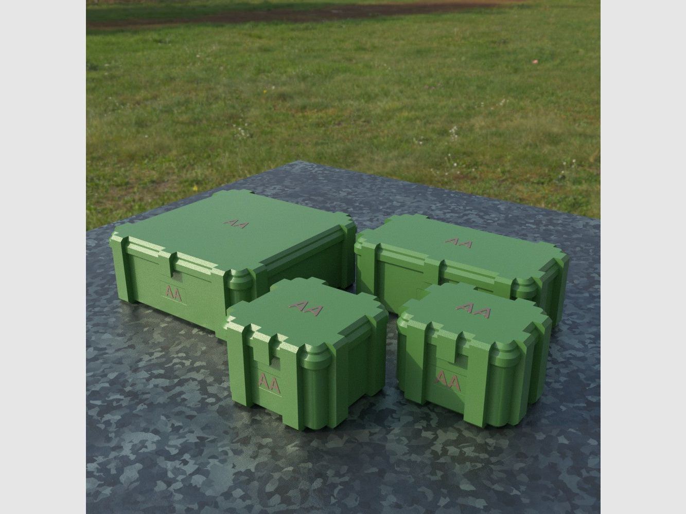Filamelt AA Battery Box "Folding Lid" - for 20 / 25 / 50 / 100 Batteries