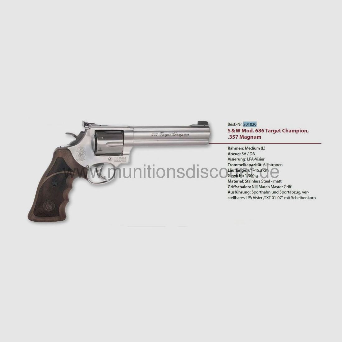 Smith & Wesson 686 Target Champion