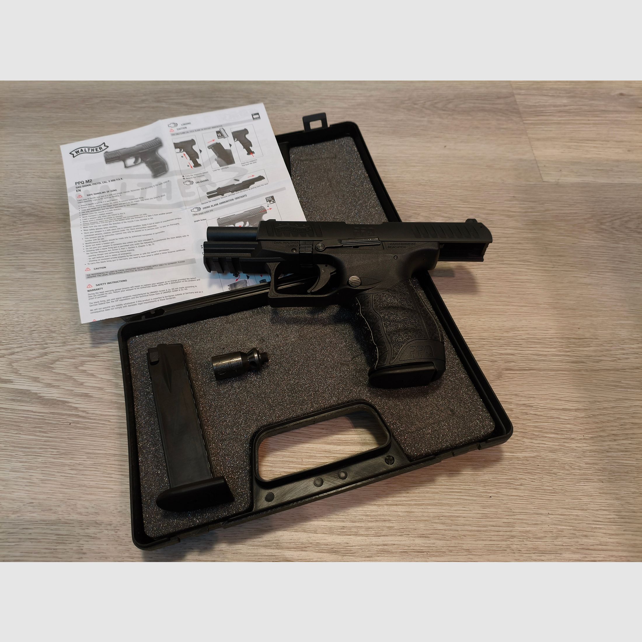 Walther PPQ M2 with accessories