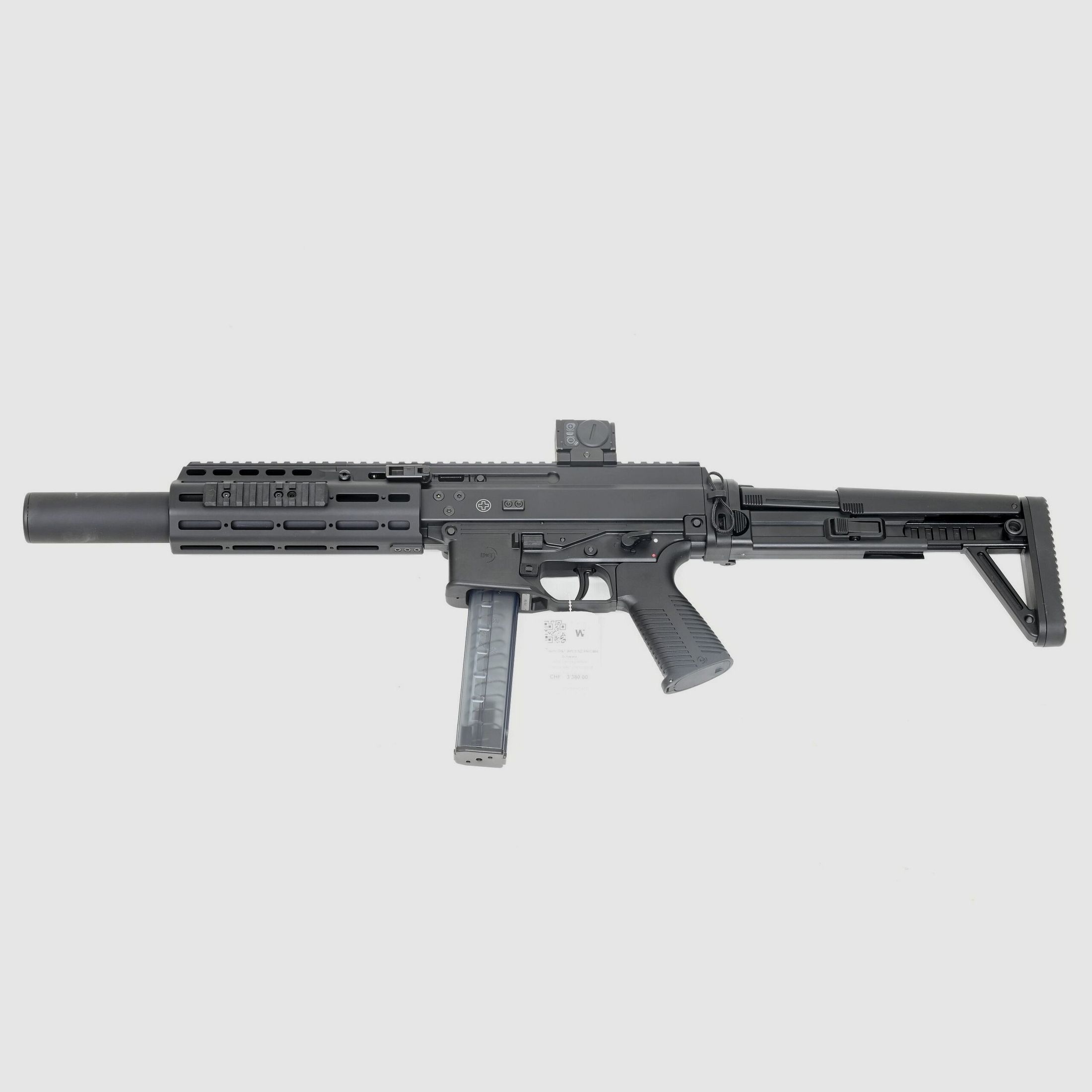 SL rifle B&T APC9 SD PRO MBT, black, 9x19, integrated suppressor, Aimpoint Acro P-2, image 1 of 3