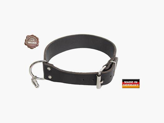 AKAH collar riveted from saddle leather extra wide