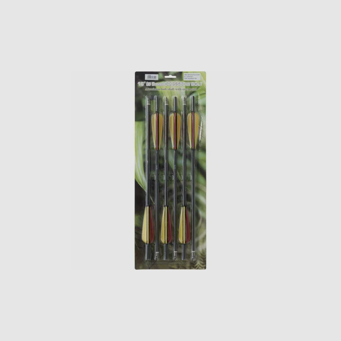Replacement arrows for crossbow 16" 6-pack, aluminum