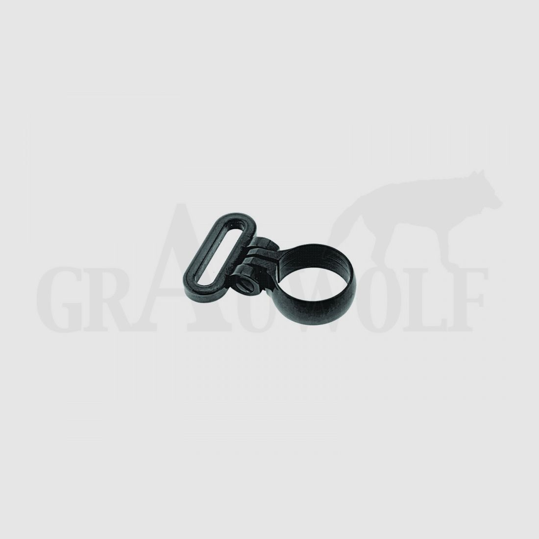 Recknagel Gancio per cinghia, brunito diametro 15,5 mm con occhiello EURO