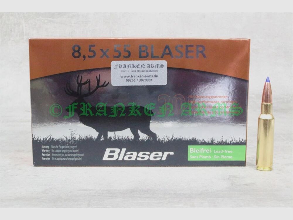 Blaser Barnes TTSX 8,5x55 Blaser 160gr. 10,4g 20 pièces prix dégressifs