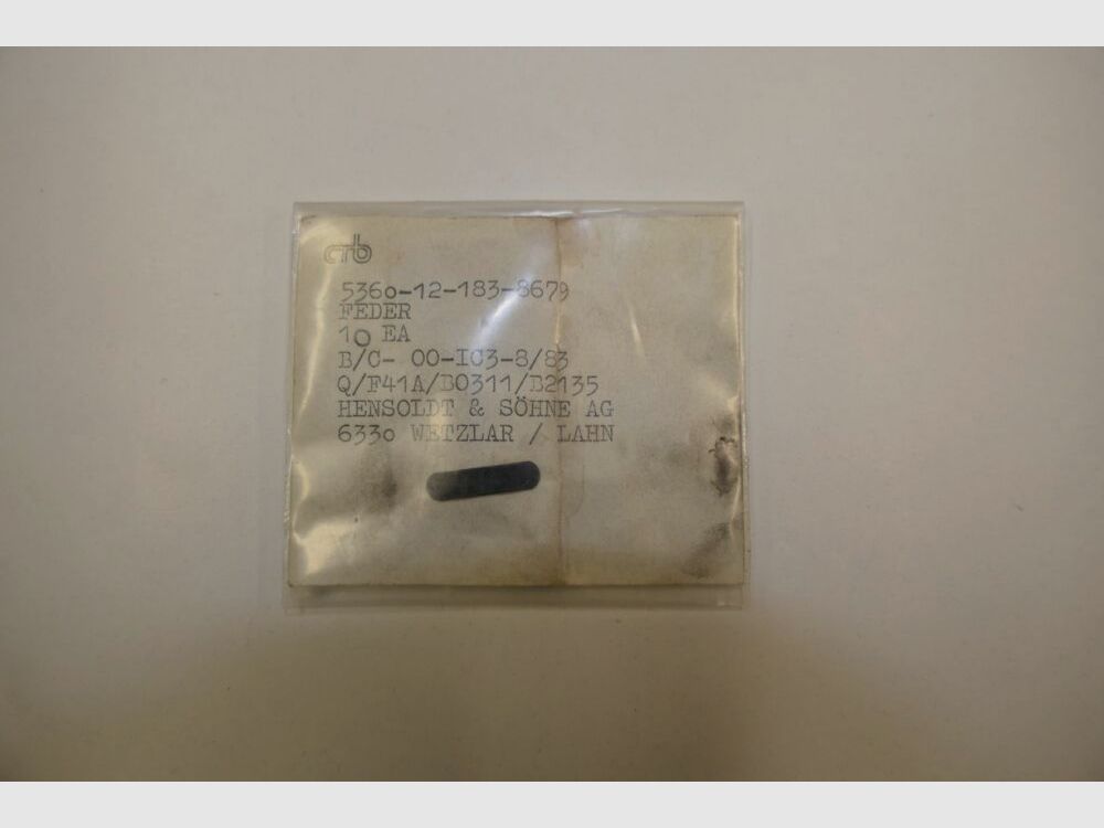 Feder für Hensoldt Zielfernrohr 5360-12-183-8679