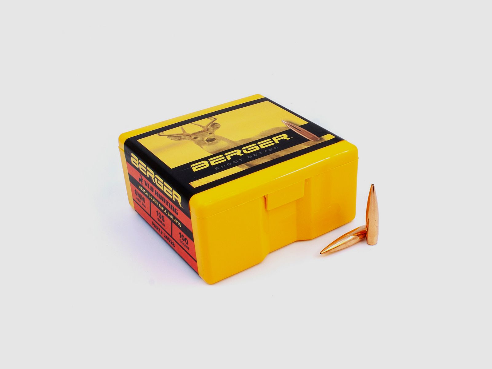 Proiettile Berger 6mm/.243 VLD Hunting 105GR 100 Pezzi