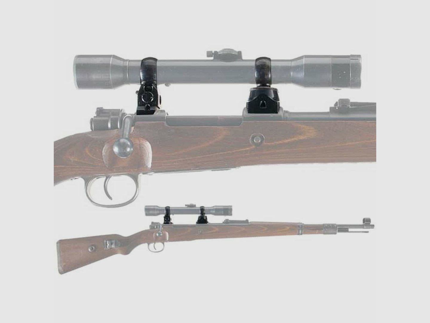 Schwaben Arms GmbH Mauser K98 Turmmontage D= 26,5mm CNC - Neufertigung, schwarz brüniert ( Zielfernrohrkarabiner )