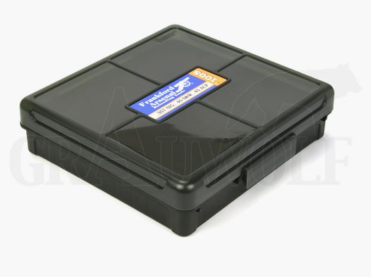 Frankford Arsenal Scatola per Munizioni con Coperchio a Cerniera #1008 Grigia per 100 Colpi .40 S&W, 10 mm Auto, .45 ACP, .45 A.R.