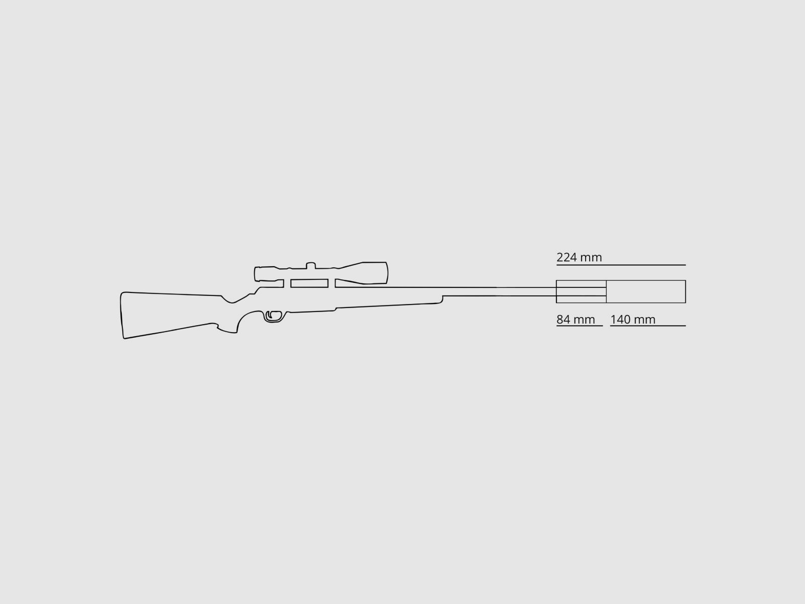 HAUSKEN Schalldämpfer JAKT JD 224 MKII