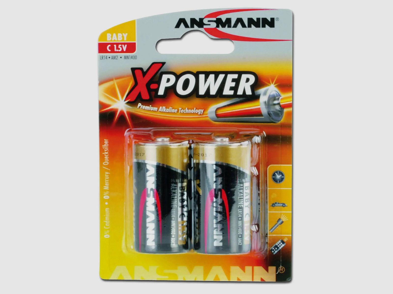 Ansmann Batterie Baby C X-Power 2er-Pack