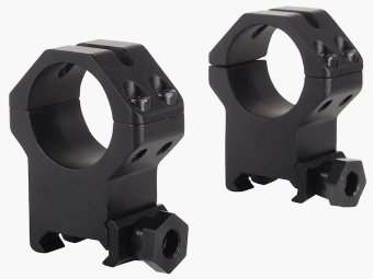 Weaver Tactical 4-Hole Skeleton Weaver-Style Anelli nero opaco 25,4mm ultra alto, BH 16,26mm