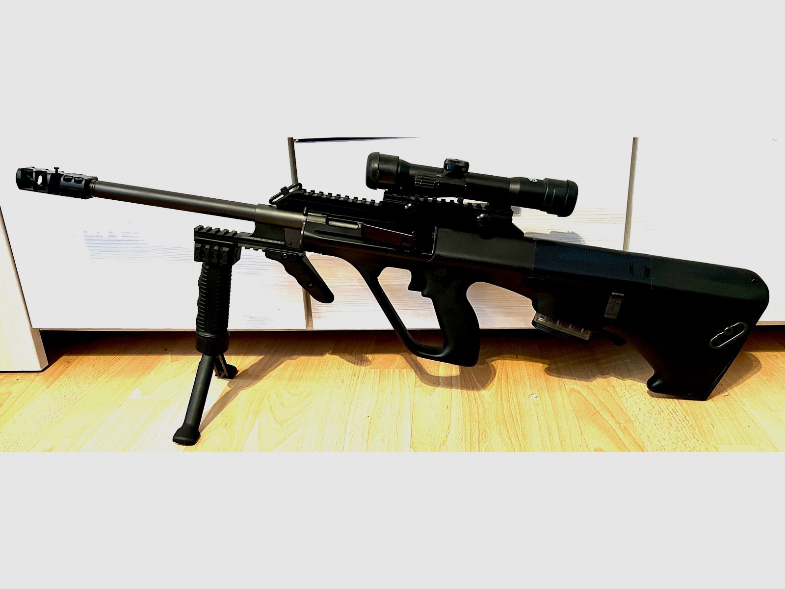 Steyr AUG reference weapon for sight test article - precision conversion prepared for sports use. (Alternative to Schmeisser, Hera, HK MR223, HK243, AR15, OA 15, Savage, DAR, Brunk, LDT)