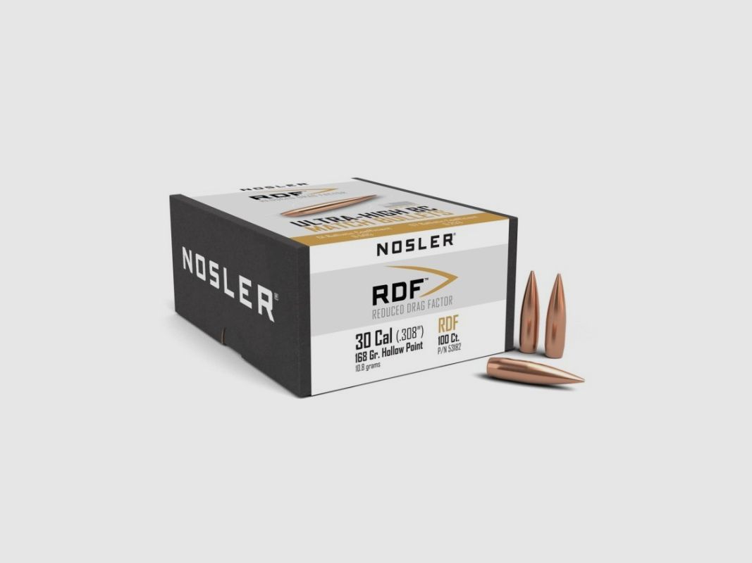 Geschosse Kal. 30-168-HPBT RDF Nosler