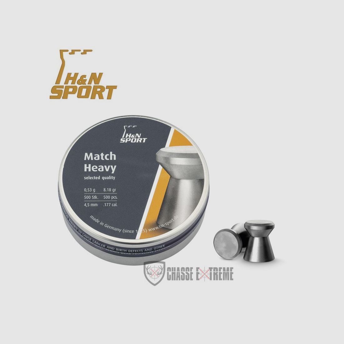500 Diabolos H&N Match Heavy Kal. 4,5 mm, Bild 1 von 5