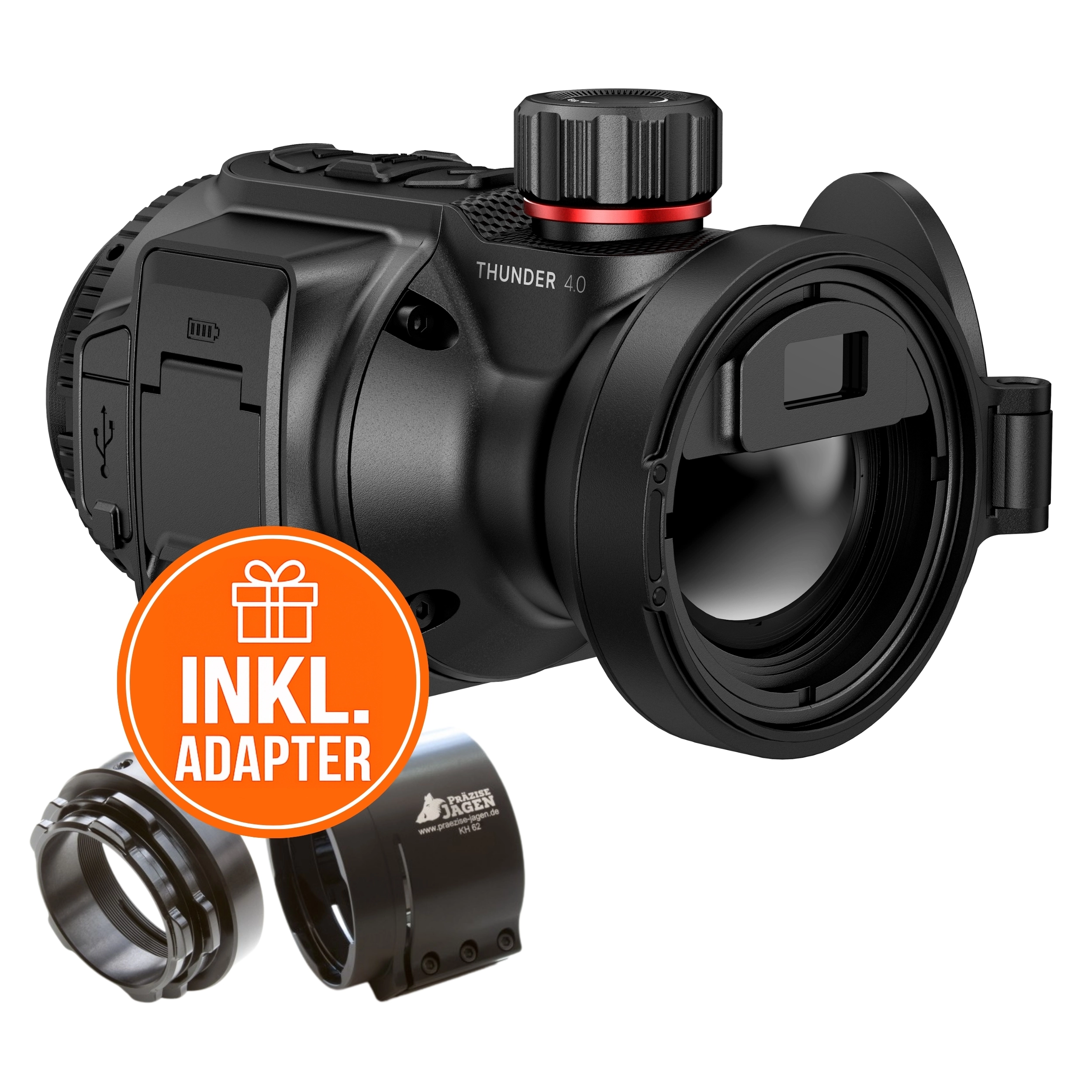 HIKMICRO Clip-On Thunder TQ35CL 4.0 Komplettpaket inkl. Adapter