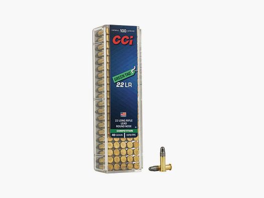 CCI Patronen .22LR 40GR groene label diabolos