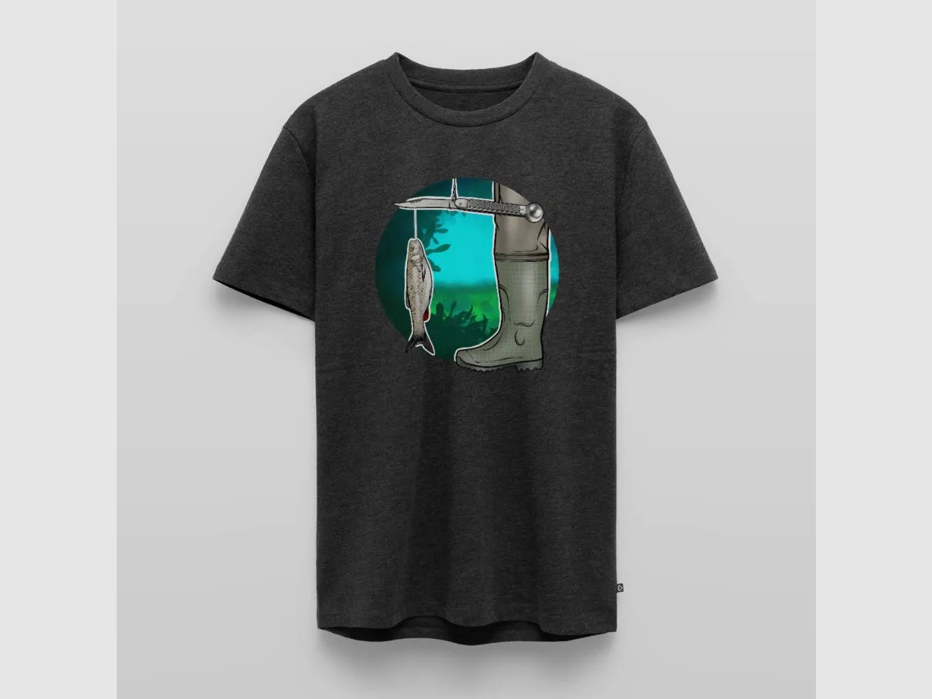 PUMA Heren Premium T-Shirt "Waagemesser – Petri Heil"