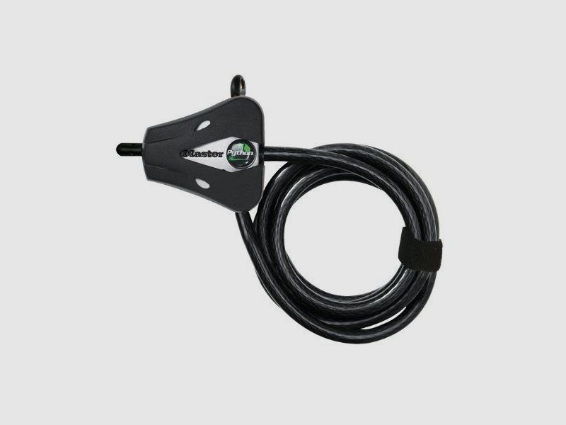 Master Lock Python negro 1,80m x 8mm