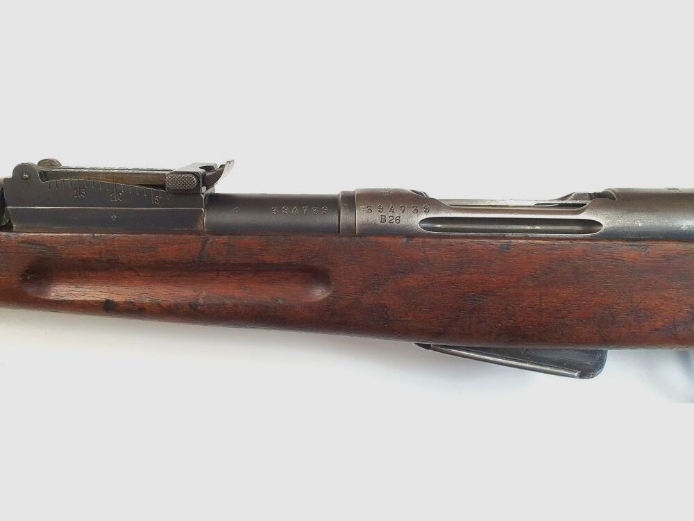 Fabryka broni Bern karabina powtarzalna Gewehr IG1911 Kaliber 7,5x55 szwajcarski kompletny z dopasowanymi numerami