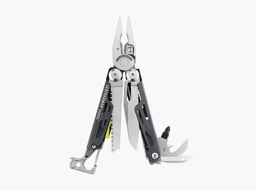 Leatherman SIGNAL Gray, Molle Holster, Schwarz, L