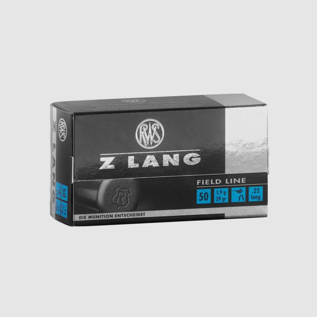 RWS cartouche à percussion annulaire .22lr Z-Long munition d'intérieur / 50 pcs