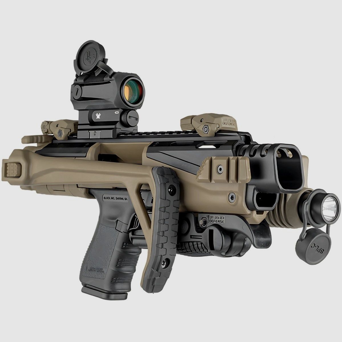 Fab Defense – Conversione Glock KPOS Scout (kit SCOUT Advanced) – Color sabbia, immagine 4 di 11