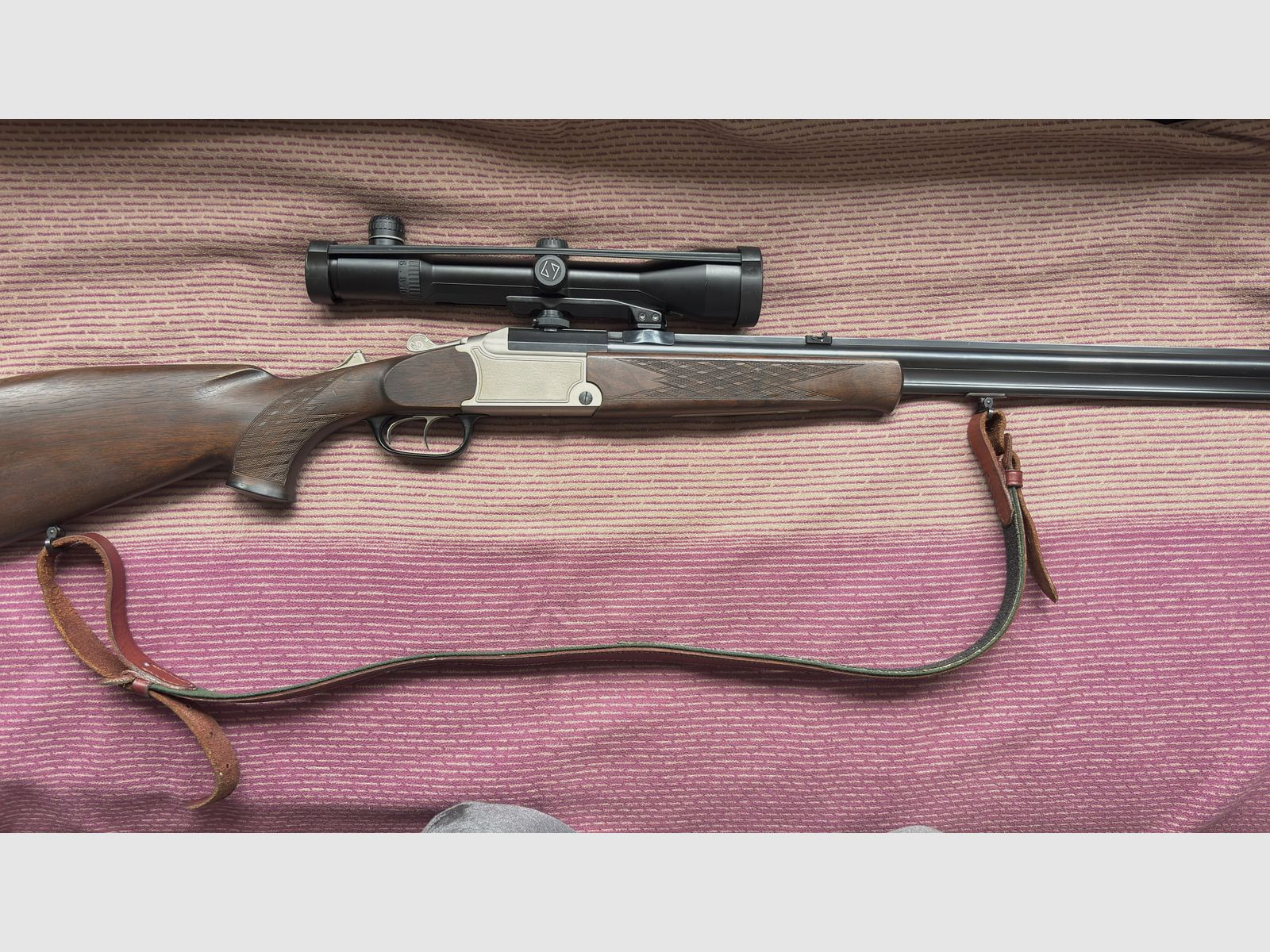 Escopeta de doble cañón BBF 700/88 Cal. .30 R Blaser/ 12/70 con visor Varipoint VM 2,5-10x50