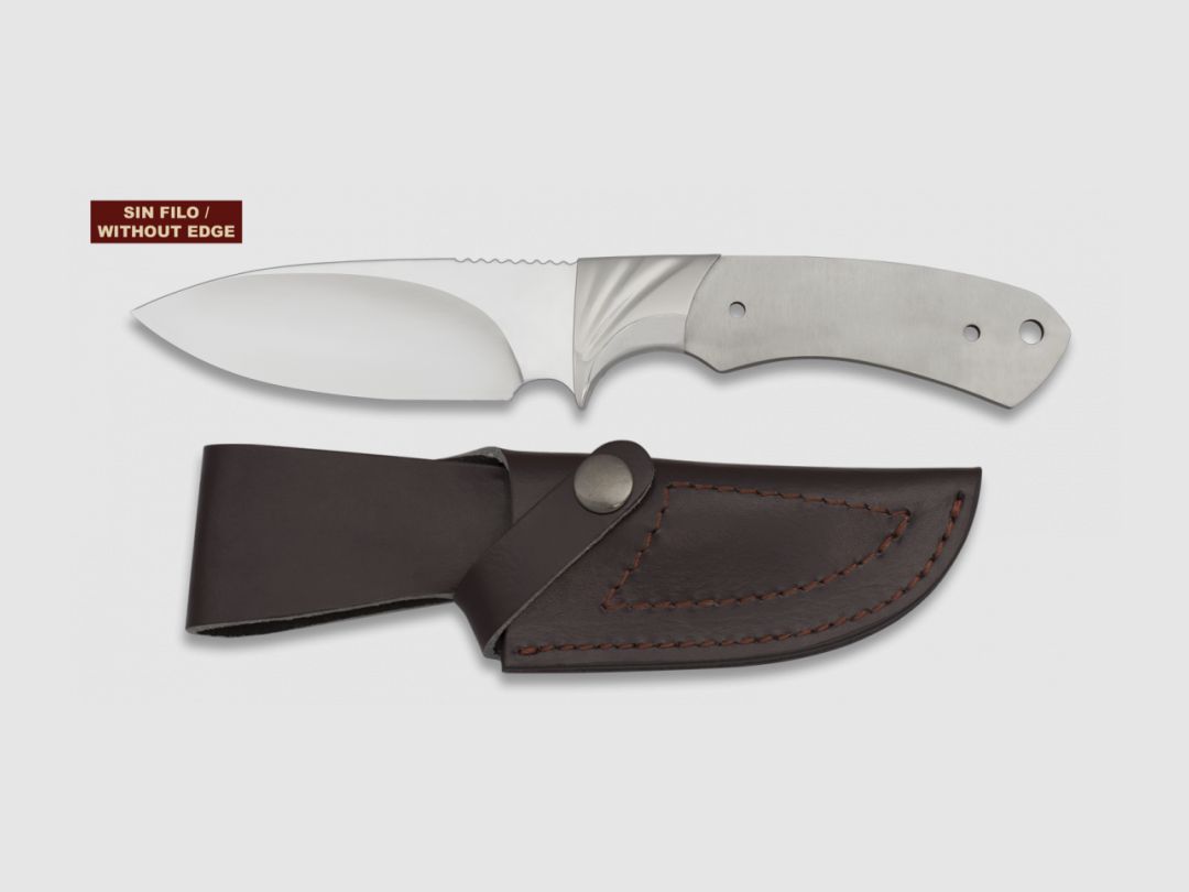 Jagdmesser ZU VERVOLLSTÄNDIGEN: Klinge von 11cm roh ohne Griffschalen