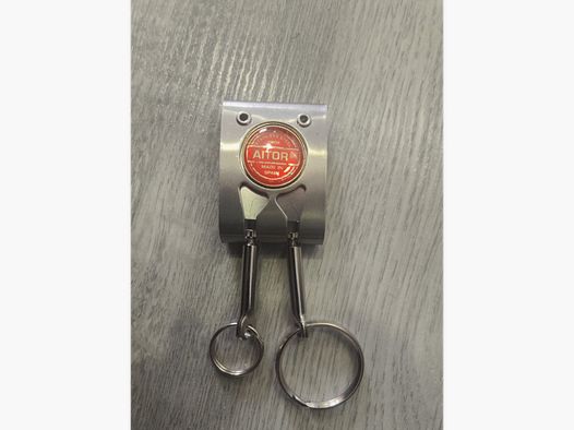 Schlüsselanhänger aus Stahl 2 Bolzen