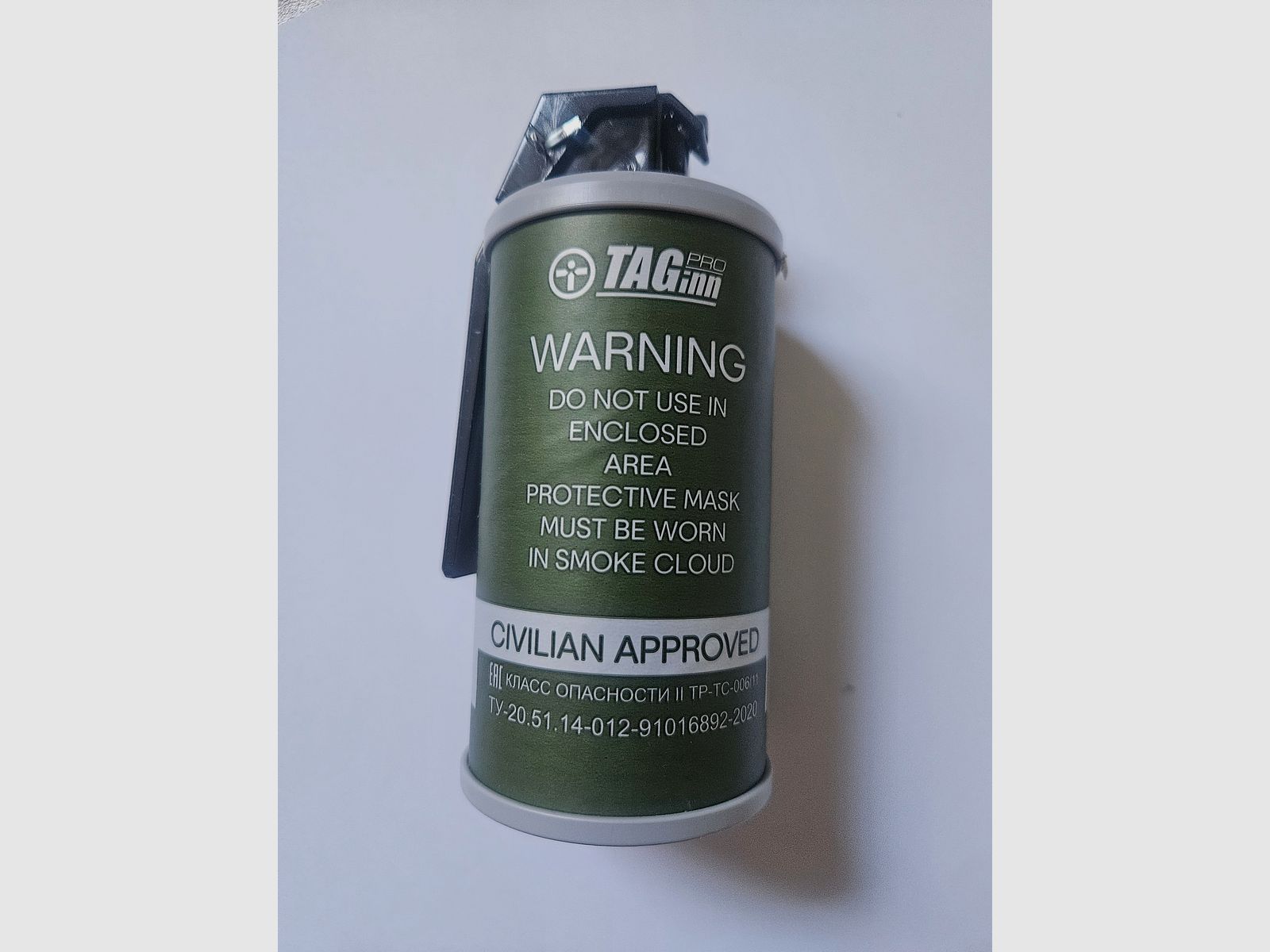 Taginn Tag-18 Paintball Rauchgranate mit Kipphebel - Weiß