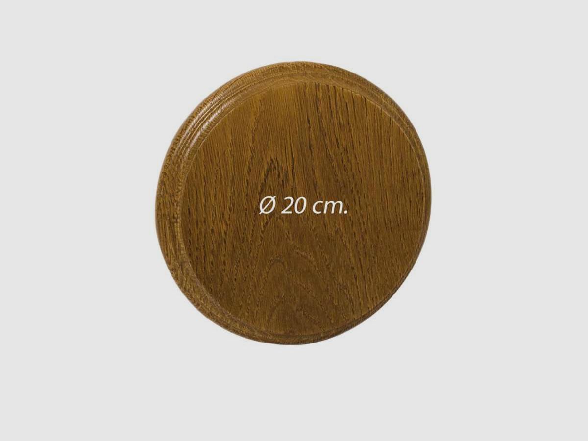Eichenabzeichen für Stein und Wildschweinhauer - Durchmesser 17 cm, Bild 4 von 4