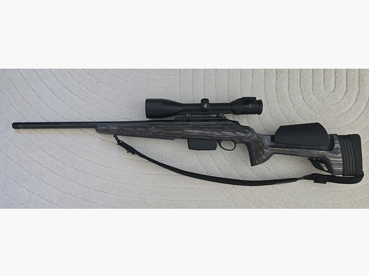 Neuwertige Tikka T3x Varmint .222 Rem. im KKC-Schaft + Swarovski Z6i 2,5-15x56