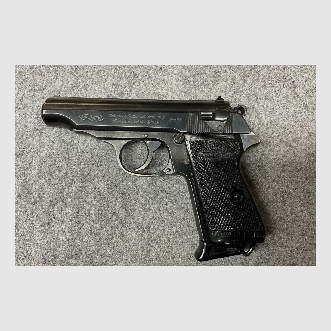 Walther PP from wartime production with acceptance stamp imperial eagle 7.65mm Browning