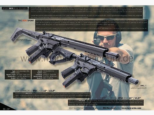 HERA Arms The 9ers Sport C Modello Speciale 2020 IPSC - 13.5 Pollici di Lunghezza