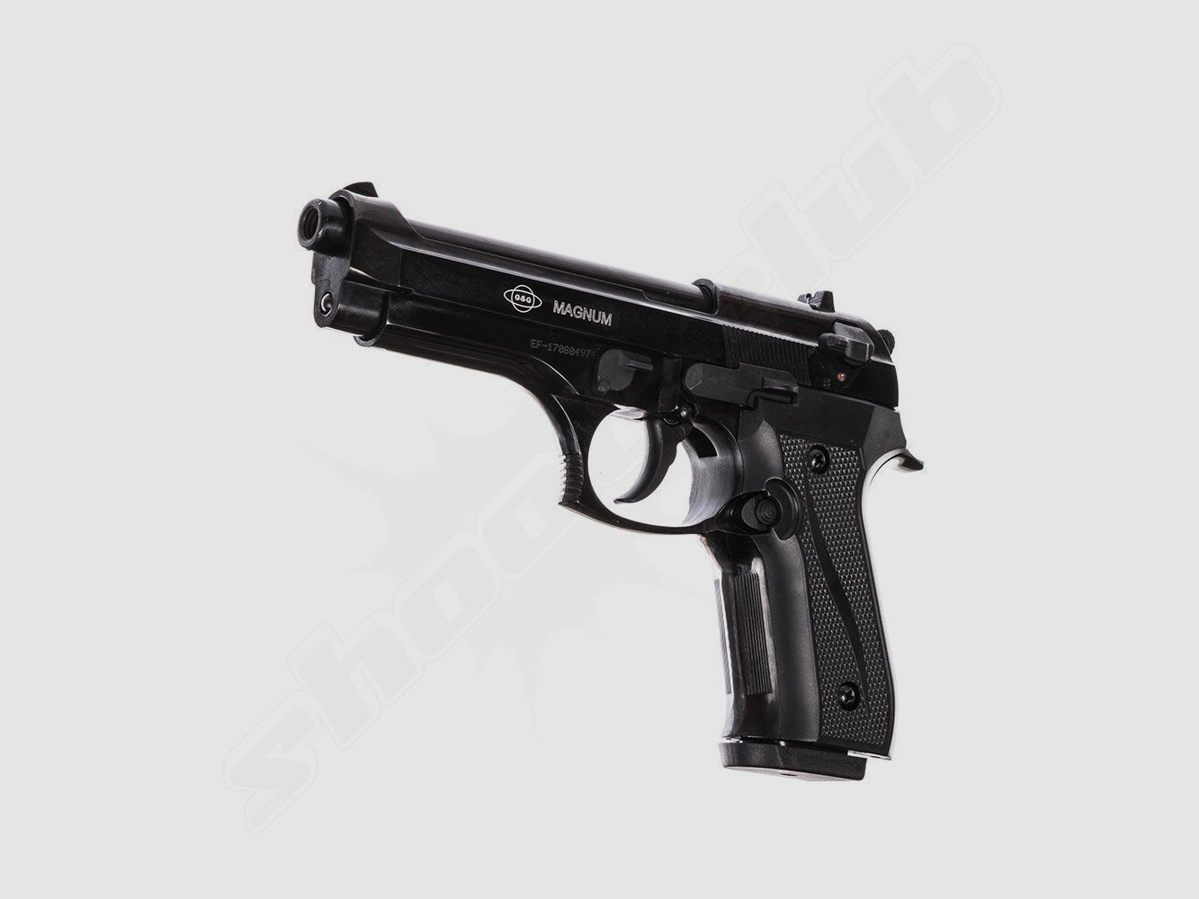 GSG Firat Magnum blued 9mm P.A.K. / 150 blank cartridges